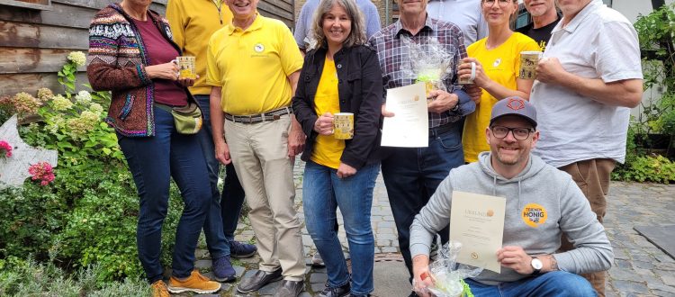 Siegerehrung bei der Honigverkostung
